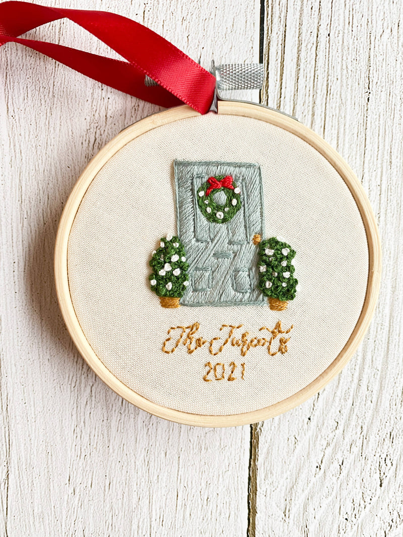 Christmas ornament hand embroidery kit