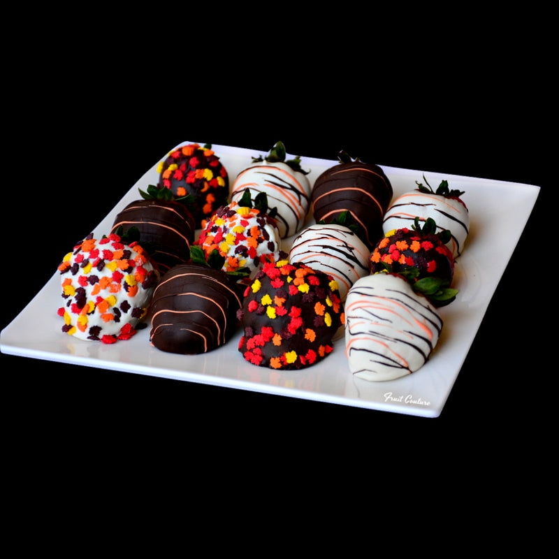 Fall Chocolate Dipped Berries