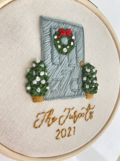 Christmas ornament hand embroidery kit
