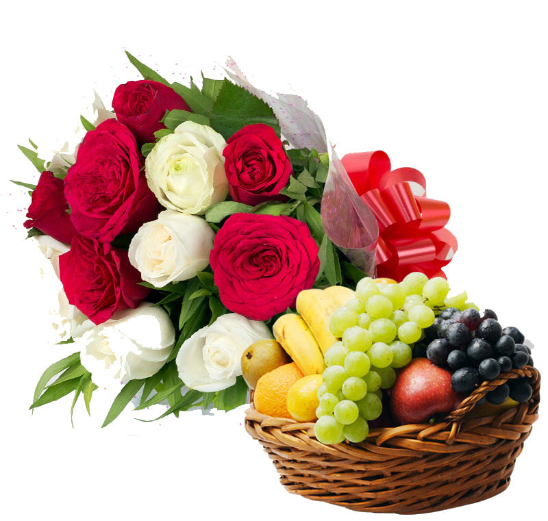 Fruit & Flowers Basket