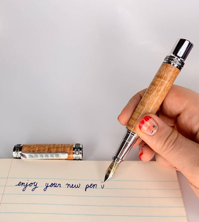 Maple Executive Fountain or Rollerball Pen